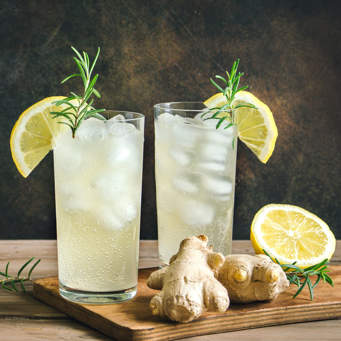 Ginger Sour Fizz Cocktail