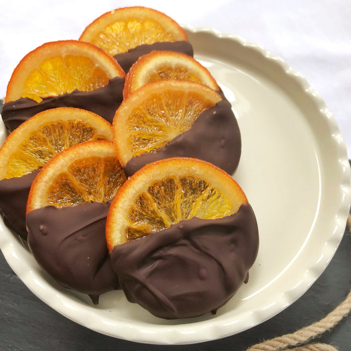Chocolate Dipped Glace Oranges Recipe