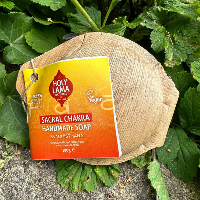 Sacral Chakra Handmade Vegan Soap - with Petitgrain & Jasmin for Hand & Body