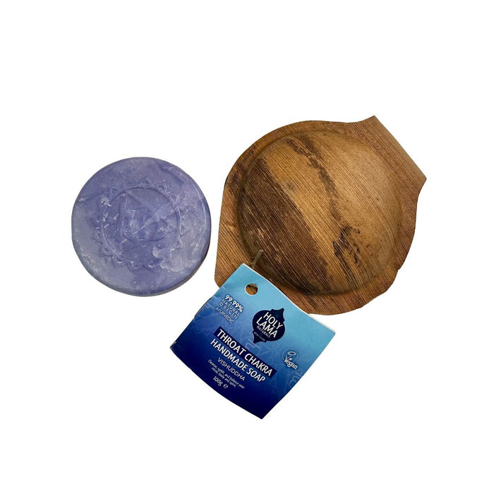 Throat Chakra Handmade Vegan Soap - with Geranium & Bergamot for Hand & Body