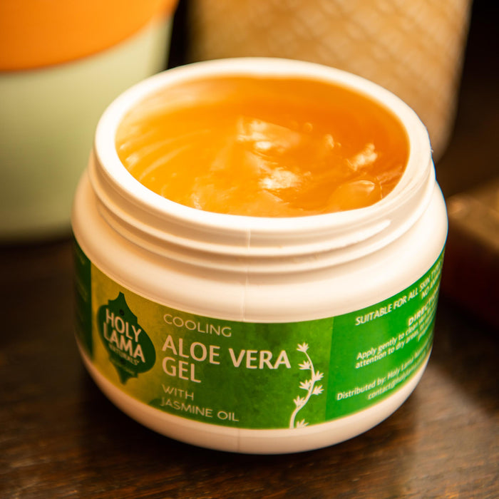 Ayurvedic Enriching Aloe Vera Gel with Jasmin Oil & Vitamin E, Natural, Vegan