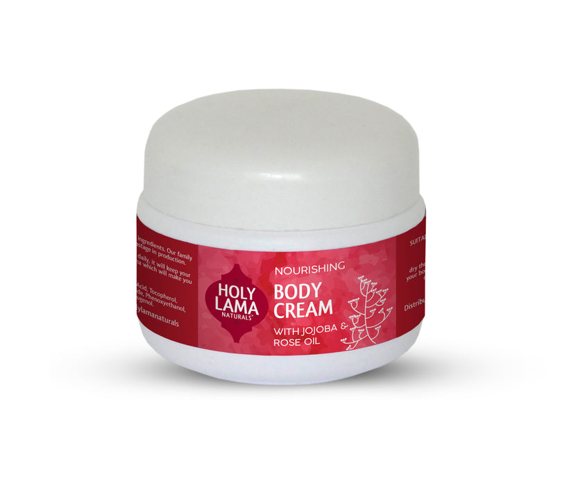 Ayurvedic Nourishing Body Cream With Jojoba & Geranium Oils, Natural, Vegan