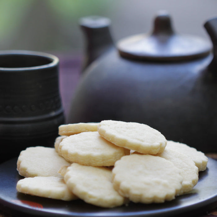 Chai Spiced Biscuits cut into shapes and baked until golden