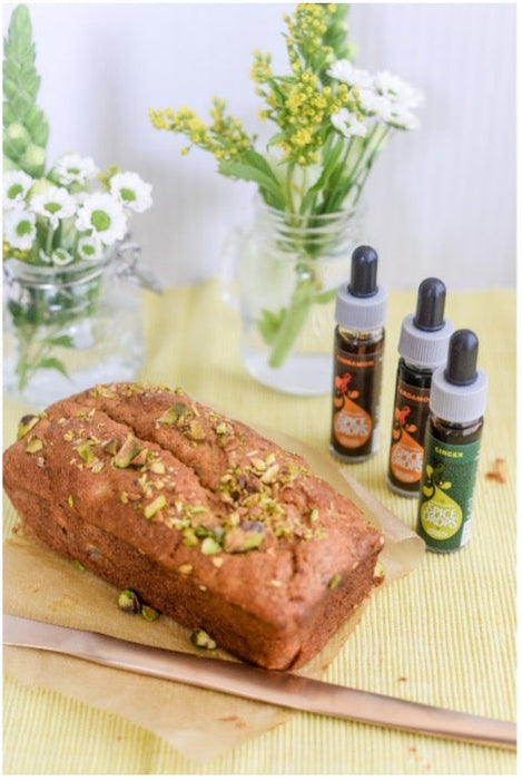 Cardamom, ginger and cinnamon banana bread