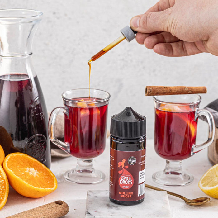 Bottle of Holy Lama Mulling Spices Spice Drops natural extract.