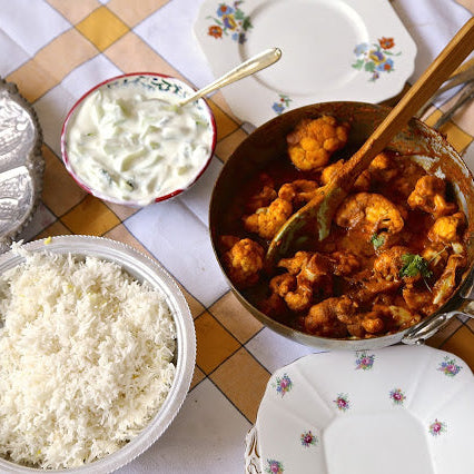 Cauliflower and almond curry made with Black Pepper Spice Drops