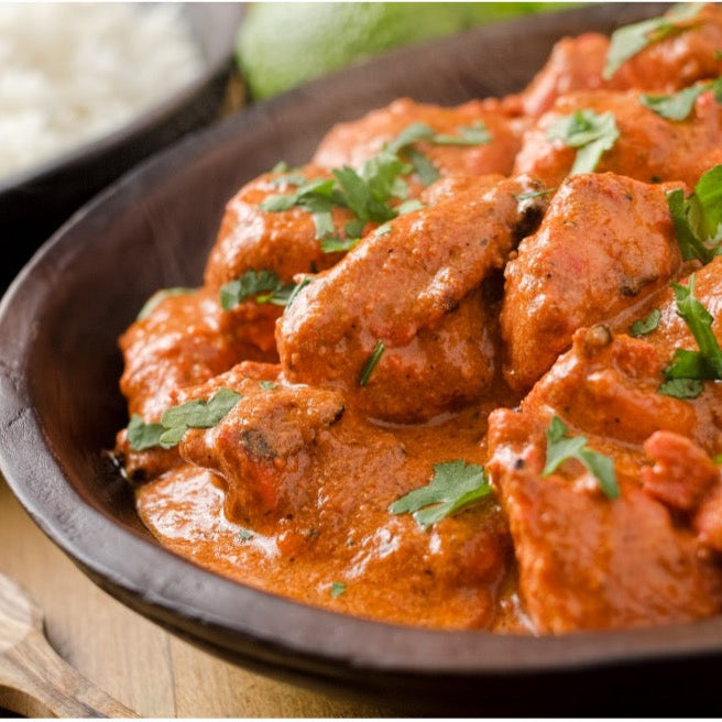 Chicken tikka masala curry, one of the Curry Week recipes using Holy Lama Spice Drops.