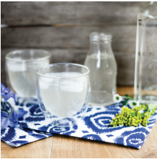 Lemongrass and Ginger Gin Fizz garnished and ready to serve