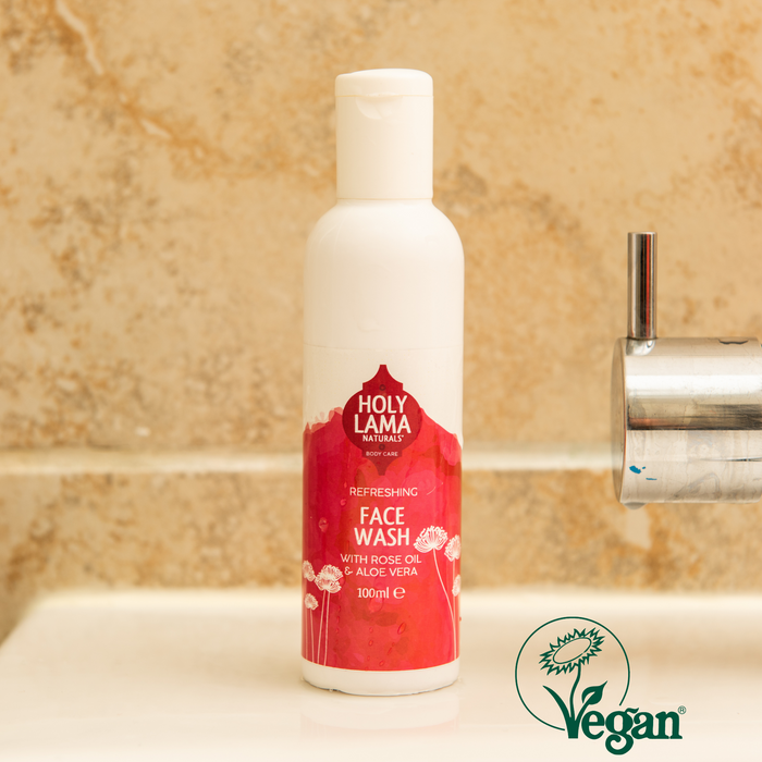 Ayurvedic Cleansing Face Wash with Aloe Vera & Geranium Oil, Natural, Vegan