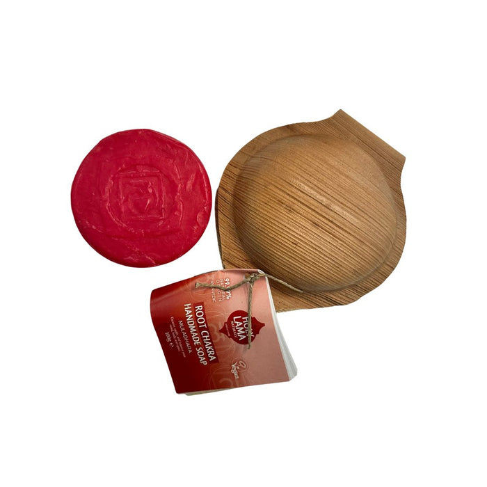 Root Chakra Handmade Vegan Soap - with Cedarwood & Patchouli for Hand & Body