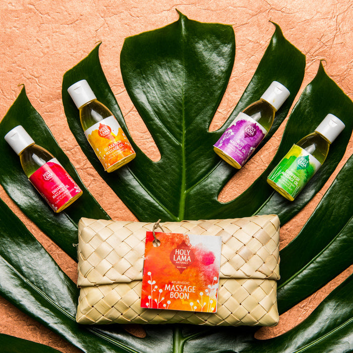 Ayurvedic Massage Oil Gift Set, Natural & Vegan, Travel size - Jan 2026 Expiry