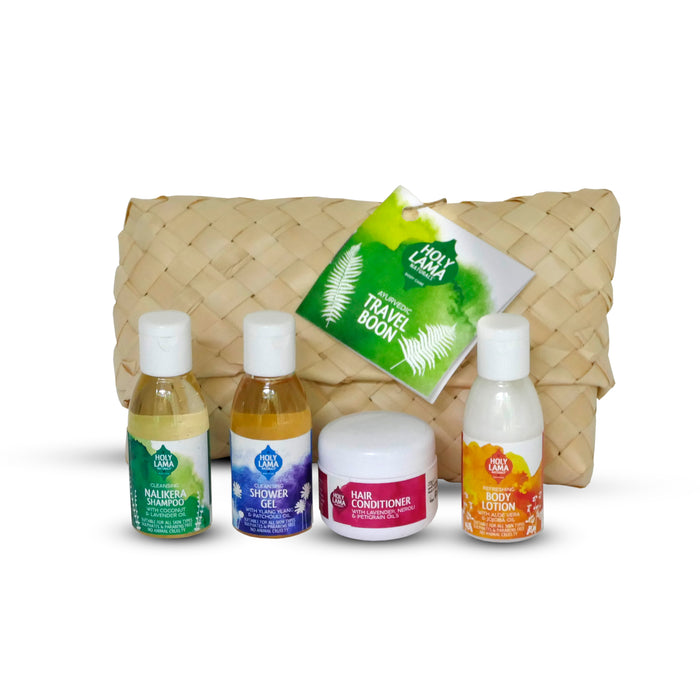 Travel Toiletries Gift Set, Ayurvedic, Natural & Vegan, Gifting