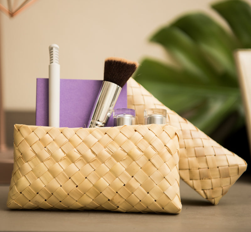 coconut palm leaf bag Coconut Leaf Pouch | Travel Pouch