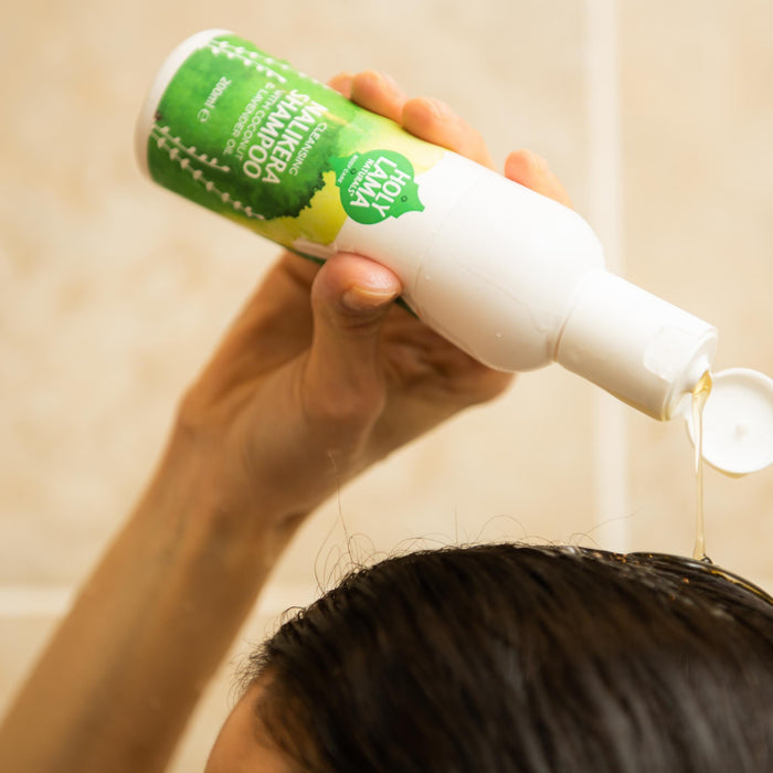 Ayurvedic Coconut Oil Shampoo with Coconut & Petitgrain oils (Vegan & Natural) - June 2026 Expiry